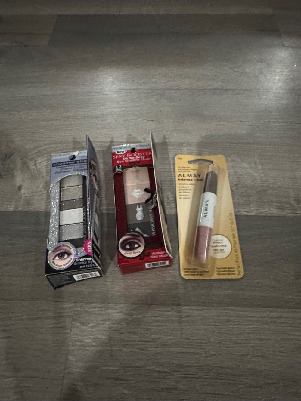 Physicians Formula Eyeshadow Trio - Silver, Brown Shimmers- Almay Shadow Stick